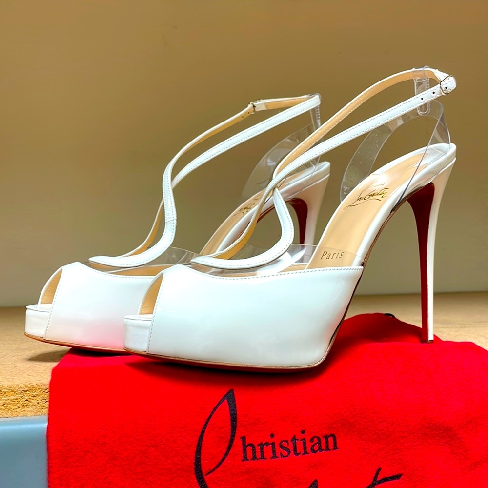 NWT❤️Christian Louboutin❤️ Cupidivipi 120 Platform Heels - Picture 3 of 10